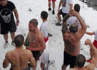 СНИМКИ: Футболни фенове ще скачат за кръста в Пловдив