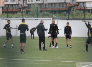 Една тренировка и възстановяване за „жълто-черните“ след контролата с Пелистер