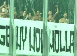 Ултрасите на Локо подкрепиха свой приятел от Италия! СНИМКА