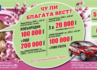 6 635 000 ЛЕВА ДЖАКПОТИ В ИГРИТЕ НА ТОТО 2 ЗА НЕДЕЛЯ