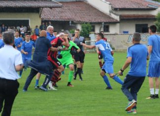 СНИМКИ: Столичен манталитет: Масов бой на “Герена” на мач при юношите