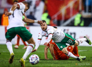 България удари Македония в Скопие в мач с провокации, грозни обиди и много злоба