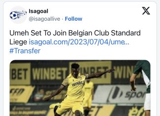 В Нигерия: Ботев продава Уме на Стандарт Лиеж