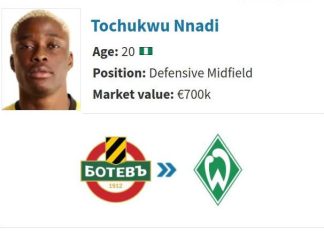Трансфермаркет потвърди информацията на PlovdivDerby.com за Ннади и Вердер Бремен