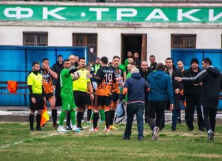 Екшън на футболен мач от „А“ ОФГ, има арестуван