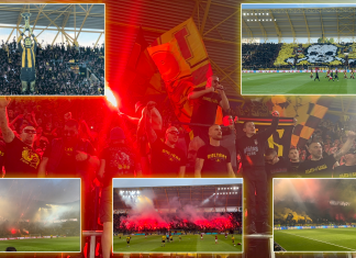 ВИДЕО: Хореография, пиро, димки, ракети… Неповторимата атмосфера на Колежа!