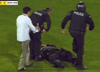 Без Европа и за ЦСКА -София! Публиката нахлу, чупи камери и преби полицаи