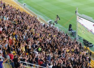 Ботев с видеостена за реванша с Жрински