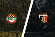 Феновете на Ботев изкупиха билетите за гостуващия сектор на Лаута